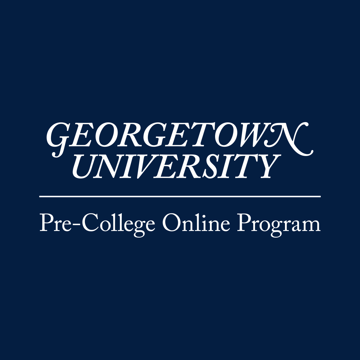 Georgetown University Pre-College Online Business Programs